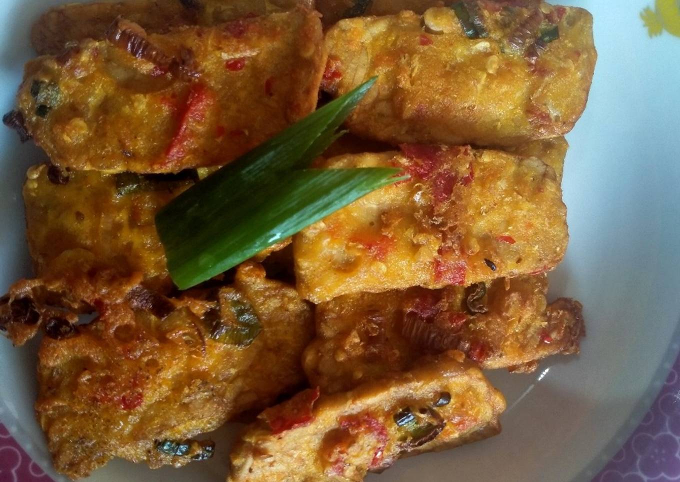 Tempe tepung bumbu pedas