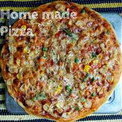 A picture of Pizza homemade.