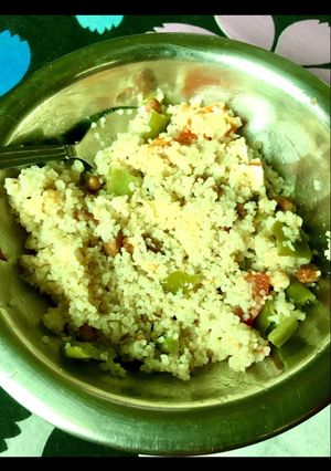 A picture of Samak vegitable khichidi.