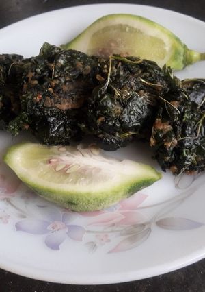 A picture of Jute Leaf Fritters.