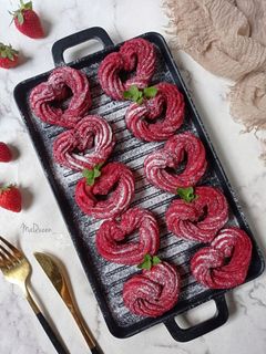 Foto resep Red velvet love churros