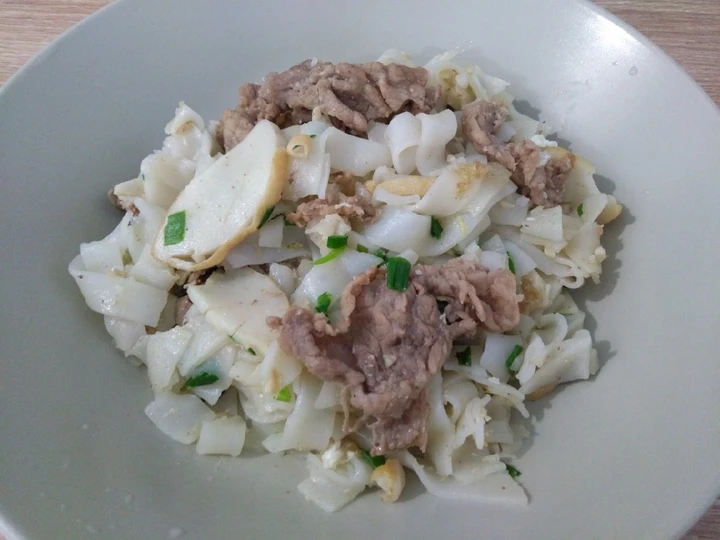 Easy Ways Make Recipes 干炒牛河 Stir-fry Flat Noodles with Beef the Can Spoil the Tongue Really Delicious.