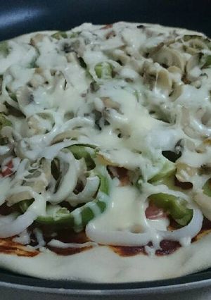صورة لوصفة بيتزا شهية و سريعة