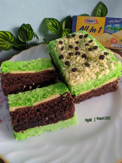 Foto resep Bolu Kukus Pandan Coklat
