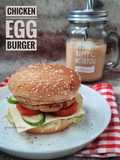Homemade Chicken Egg Burger