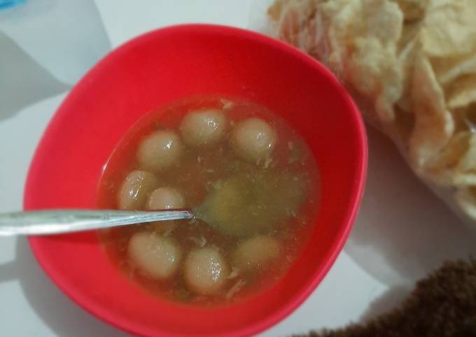 Standar Bagaimana cara membuat Cilok kuah ala anak kosan yang sedap