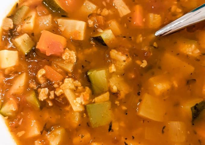 Recipe of Speedy Instant Pot Hearty Veggie Soup w/ TVP