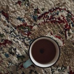 A picture of Keto green tea with lavender.