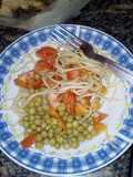 Pasta fría con ensalada, Almuerzo Express!!
