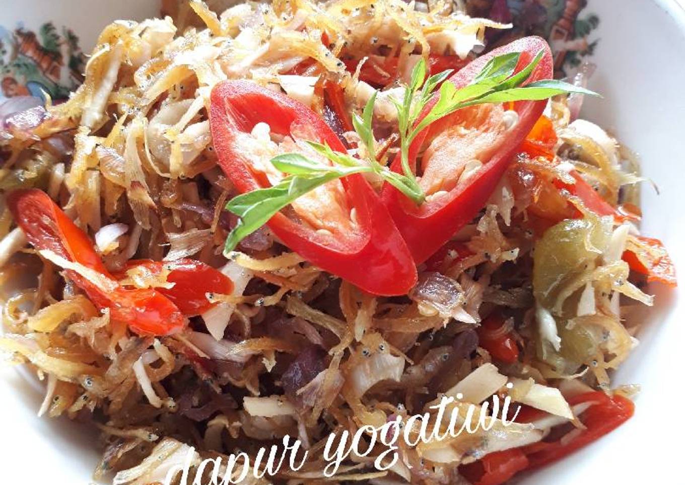 Teri medan masak kecombrang