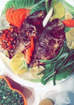 صورة لوصفة تتبيلة سمك دينيس مشوي بسيطة ولذيذة 💙 🐟