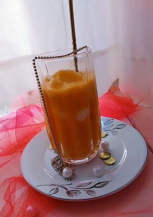 عکسی از دستور آب هویج بستنی