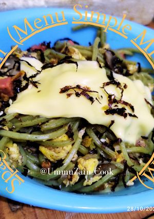 Foto resep Menu Simple MPASI (12m+) No GTM "Spaghetti Bayam"