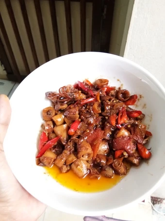 Cara Sederhana Menyiapkan Resep  Tumis cumi asin pedas manis yang Lezat, Menggugah Selera
