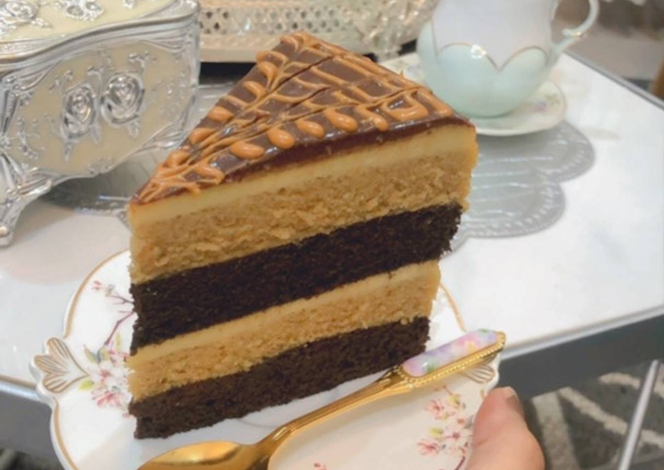 Coffee cheese cake no baked