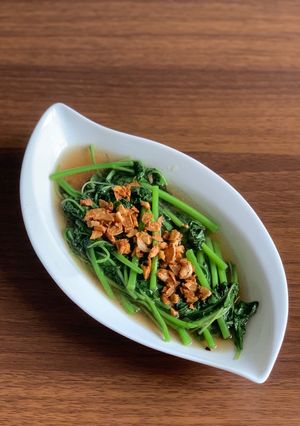 Foto resep Bayam Tumis Bawang Putih