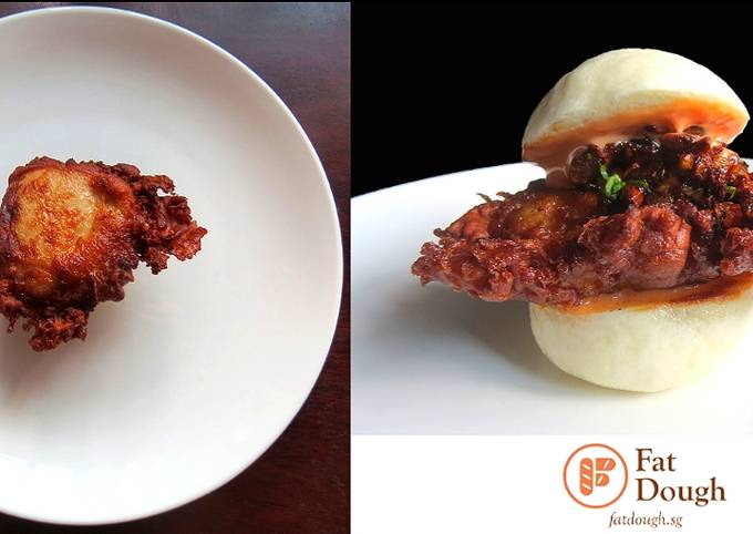Har Cheong Gai | Shrimp Paste Chicken Burger