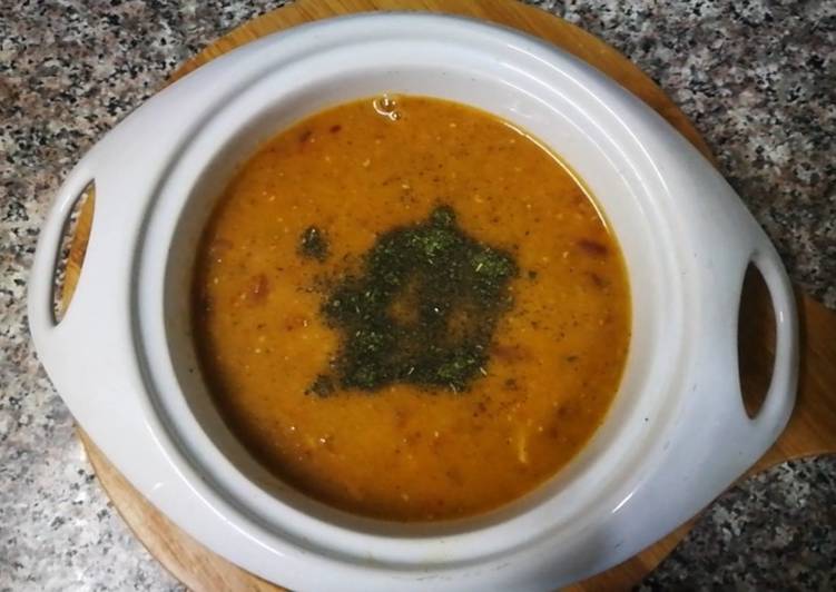 Recipe of Any-night-of-the-week Ezogelin Soup|| turkish Soup||yellow lentil Soup