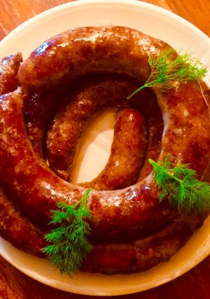 Фото Домашняя куриная колбаса.