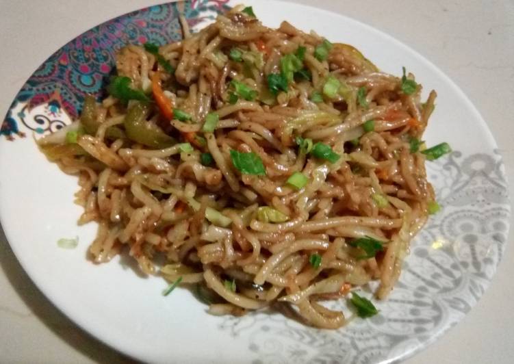 Recipe of Super Quick Homemade Hakka noodles