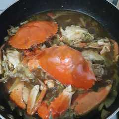 A picture of Kepiting Saus Tiram.