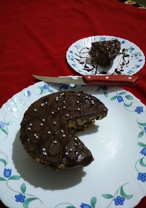 A picture of Chocolate biscuits cake.