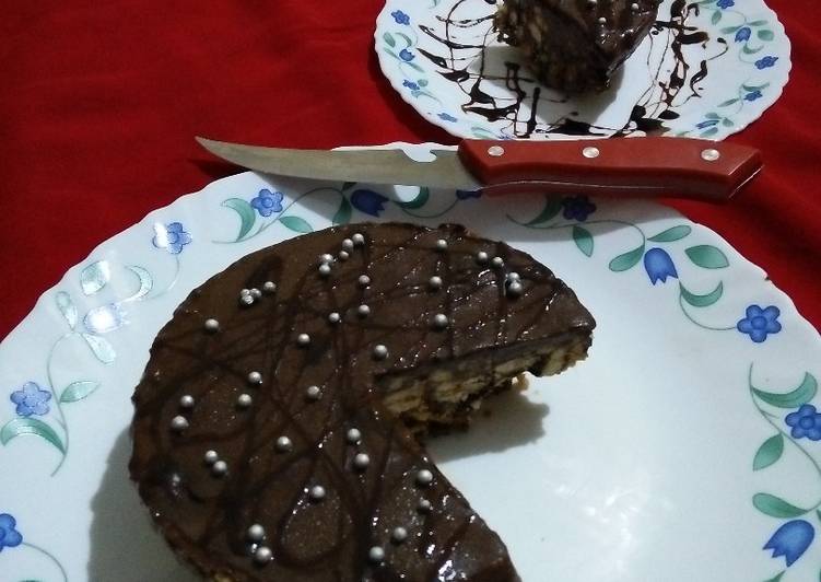 Simple Way to Make Super Quick Homemade Chocolate biscuits cake