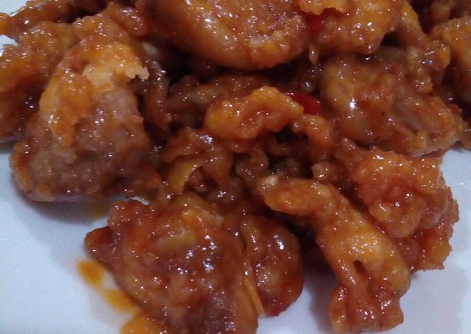 Pollo agridulce (chino) Receta de Manv Moral- Cookpad