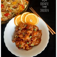 A picture of Chinese Orange Chicken.