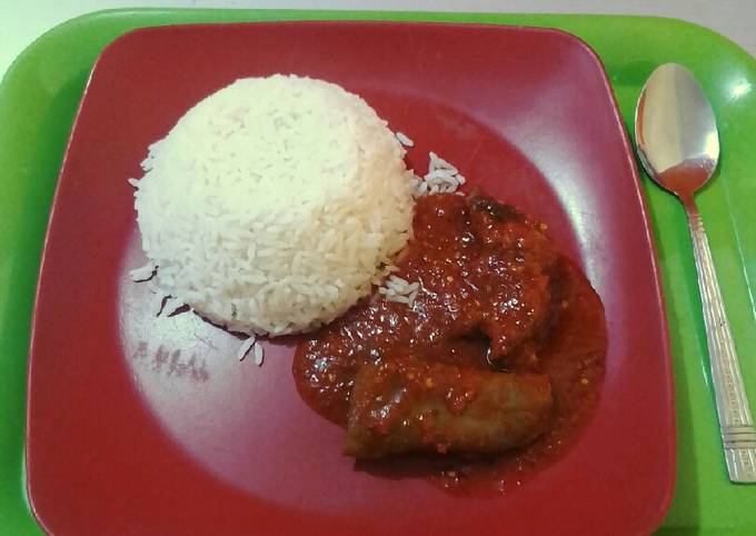 My very simple Cow Leg Stew &amp; White Rice