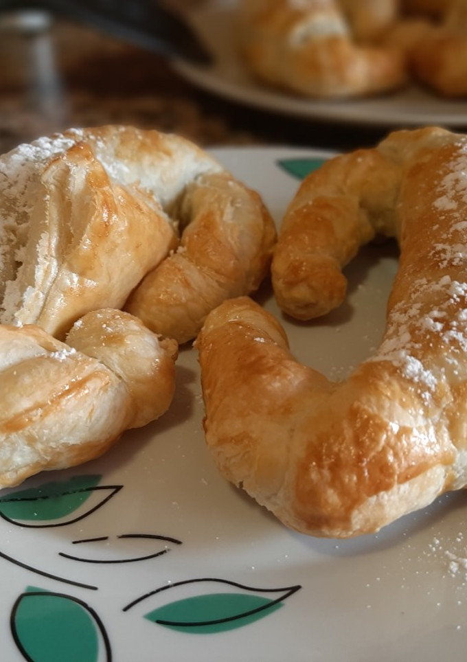 Una foto de Croissants rellenos de Nutella