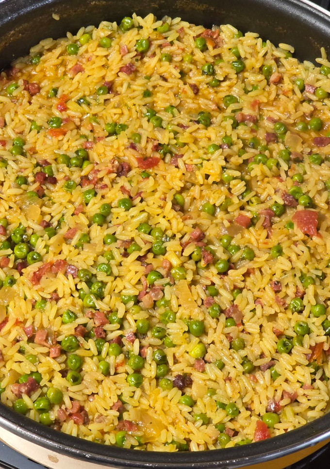 Una foto de Arroz a la milanesa