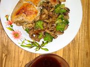 Gambar steak daging ayam giling