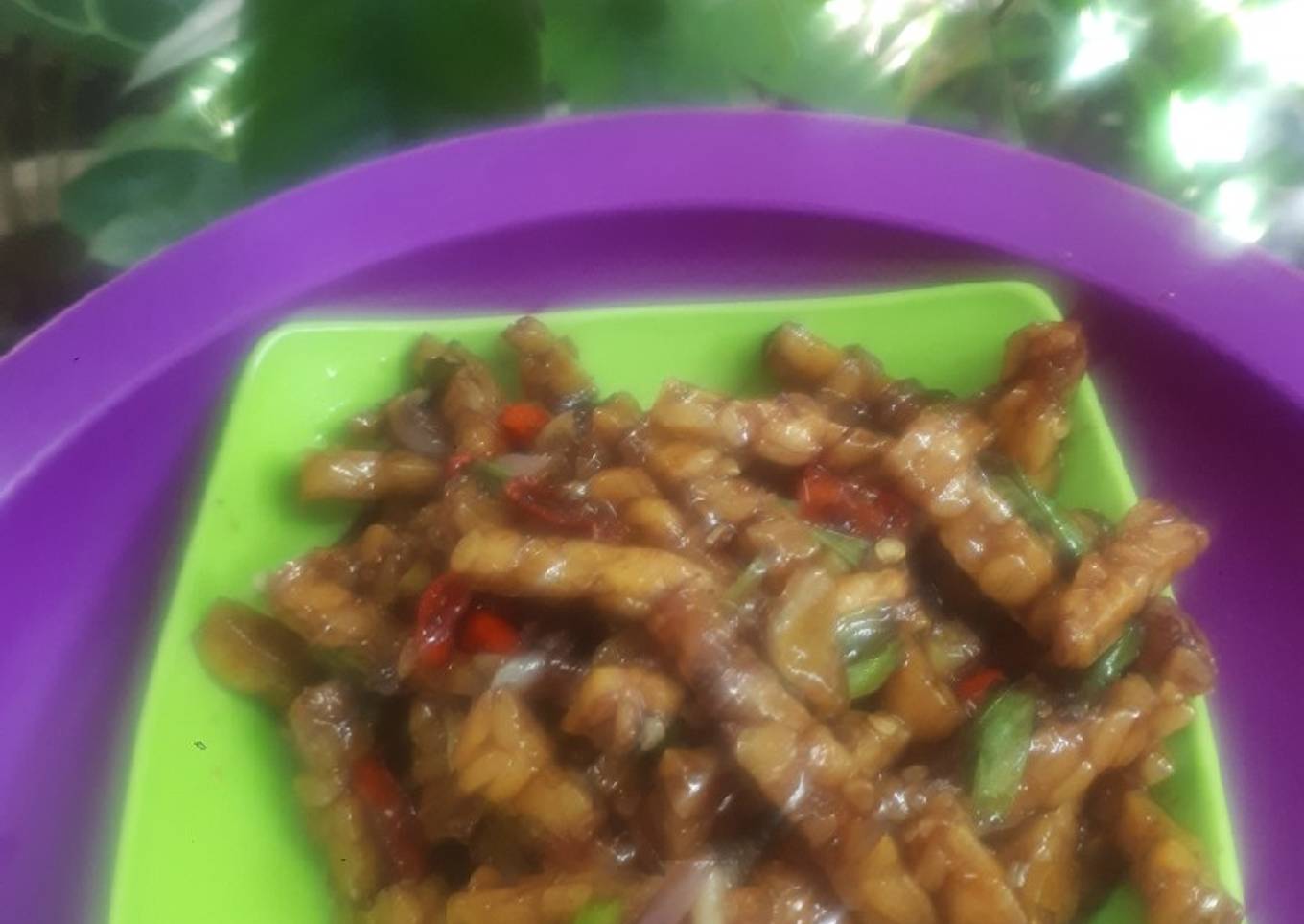 Tempe oseng kecap manis
