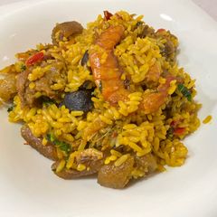 A picture of Palm oil rice.