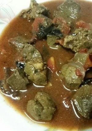 A picture of Stewed Liver.
