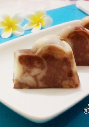 Foto resep Puding marmer roti tawar