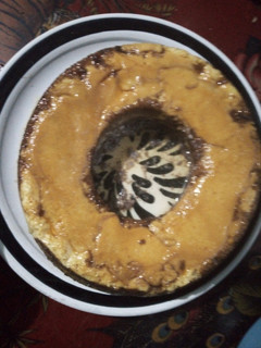 Una foto de Chocoflan