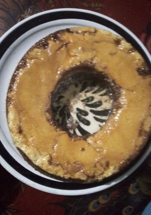 Una foto de Chocoflan