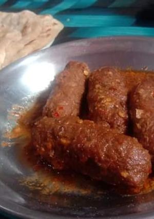 A picture of Muthiya kabab.