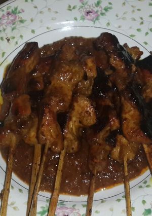 Foto resep Sate ayam bumbu kacang