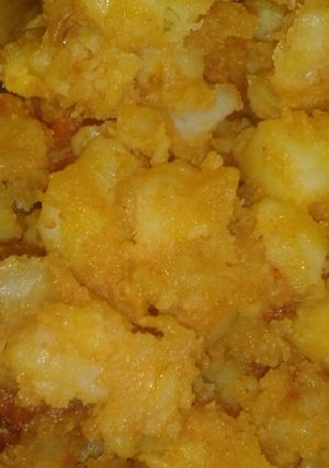 A picture of Aloo sabji.