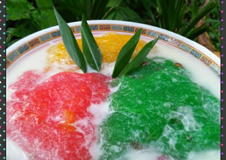 Cara Bikin *bubur singkong pelangi* Enak Terbaru