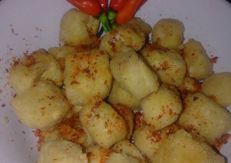 Tahu krispy pedas mantap.