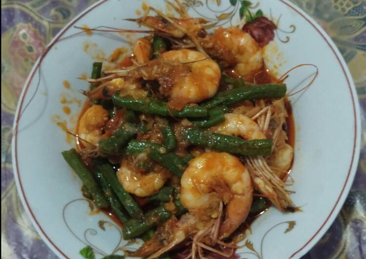 Sambal udang kacang panjang