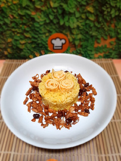 Foto resep 426. Nasi Kuning Castrol Tabur Kering Tempe