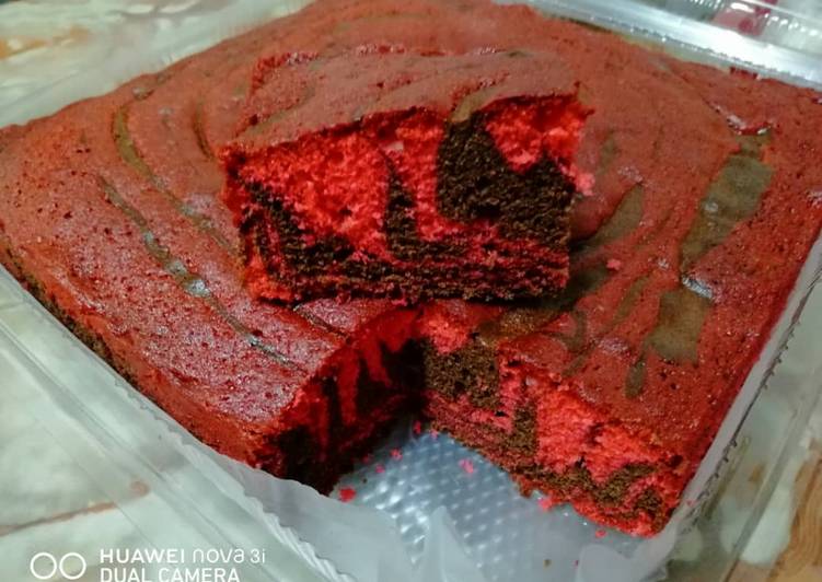 Kek minyak red velvet