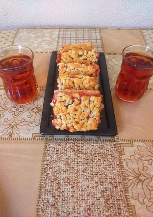 صورة لوصفة مبشورة بمربى الفراولة