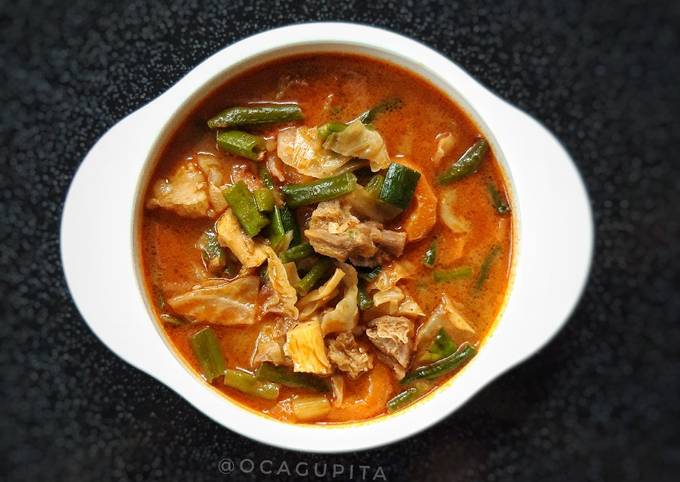 Wajib coba! Resep gampang membuat Sayur kuah santan pedas  menggugah selera