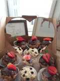 Banana Muffin with strawbery n chocochips